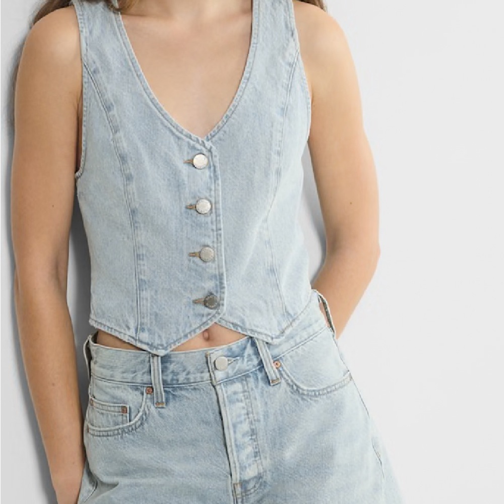 Denim Forum The '90s Mia Denim Vest